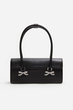 Soft Leather Shoulder Bag Black
