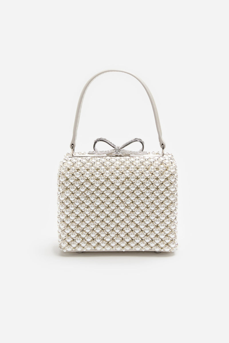Pearl Embellished Micro Bag