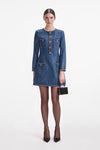 Denim Braided Mini Dress