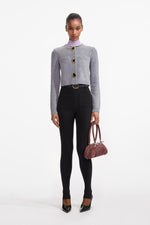 Grey Wool Cardigan