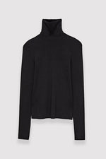 Silk Stretch High Neck Jumper