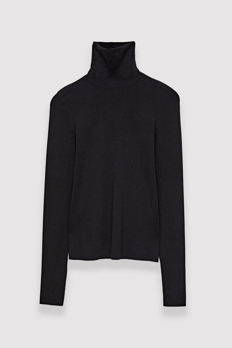Silk Stretch High Neck Jumper