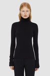 Silk Stretch High Neck Jumper