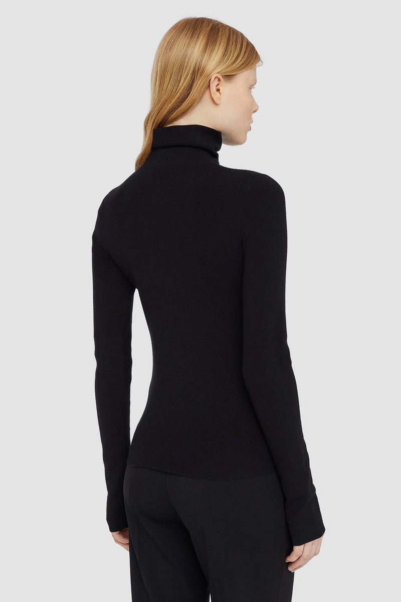 Silk Stretch High Neck Jumper