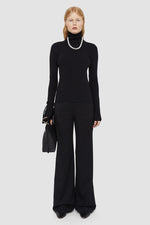 Silk Stretch High Neck Jumper