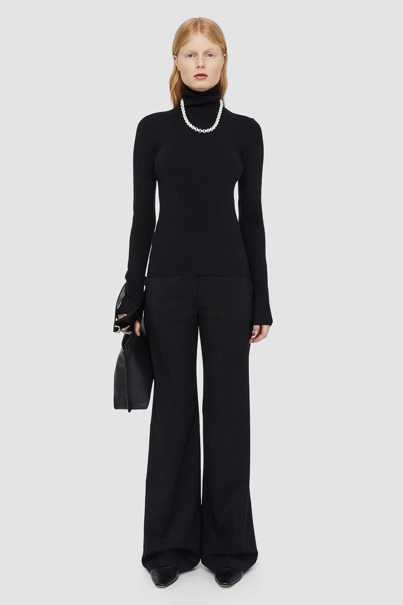 Silk Stretch High Neck Jumper