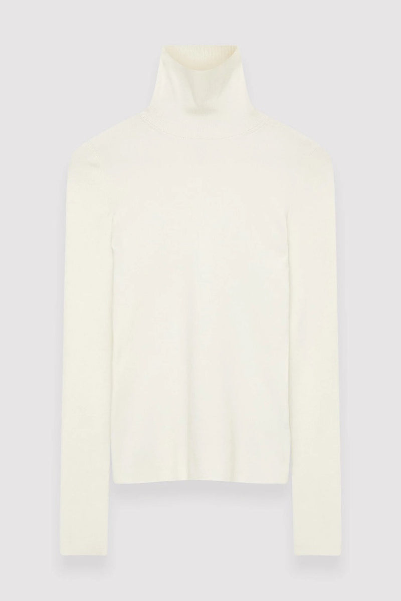 Silk Stretch High Neck Jumper