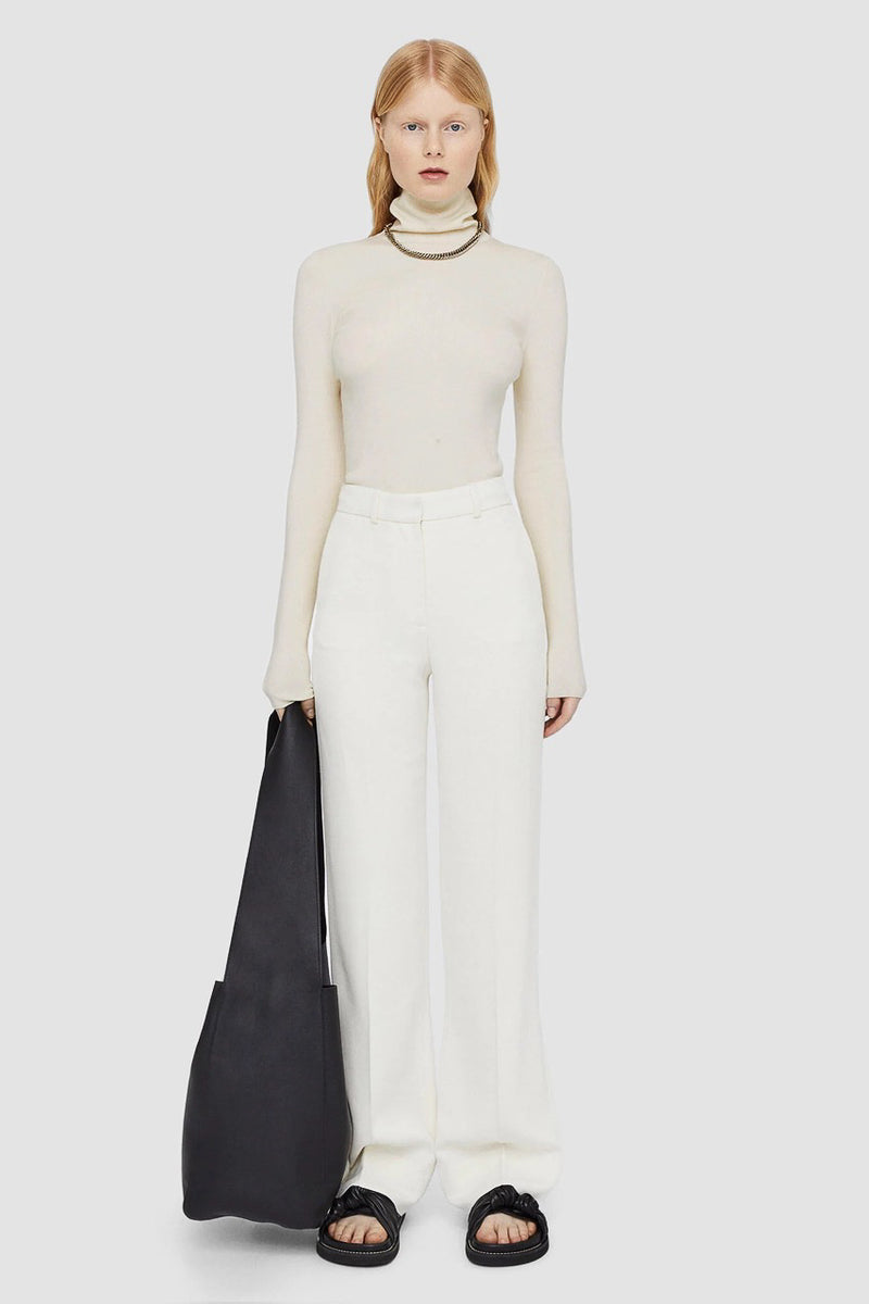 Silk Stretch High Neck Jumper