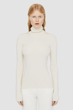 Silk Stretch High Neck Jumper