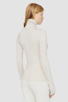 Silk Stretch High Neck Jumper