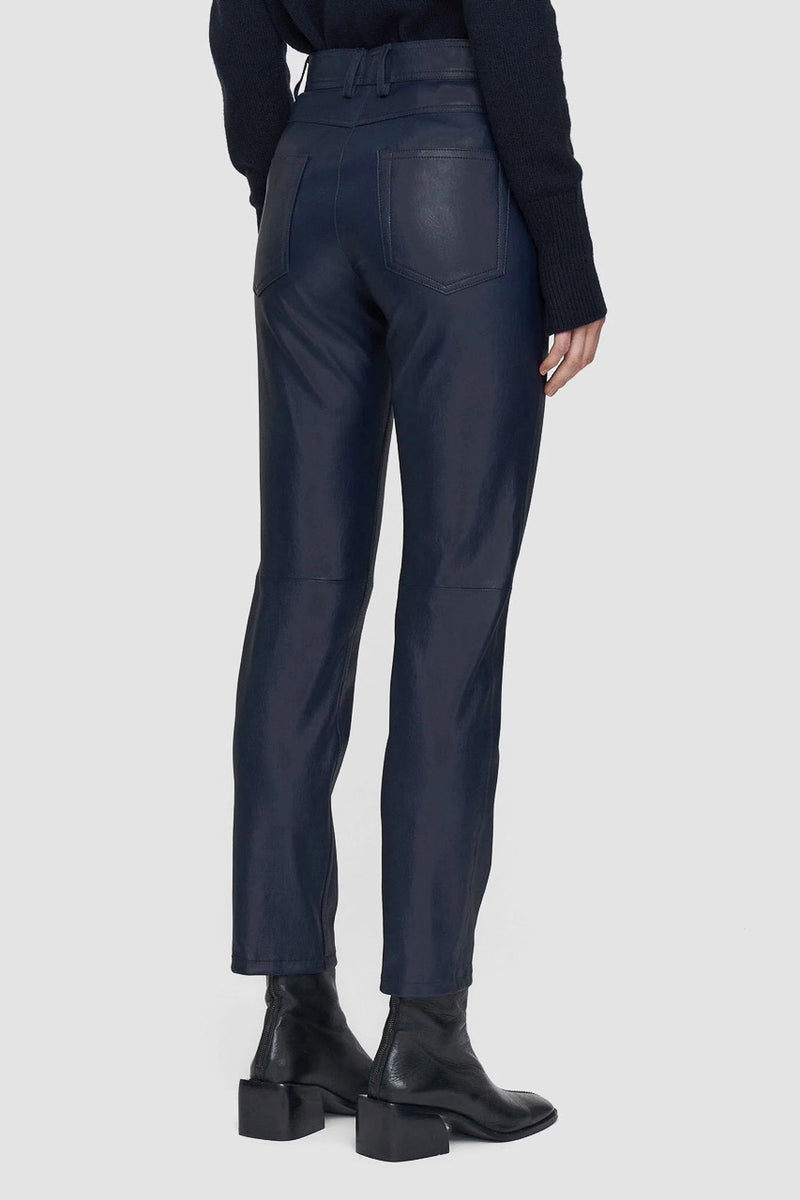 Leather Stretch Teddy Trousers