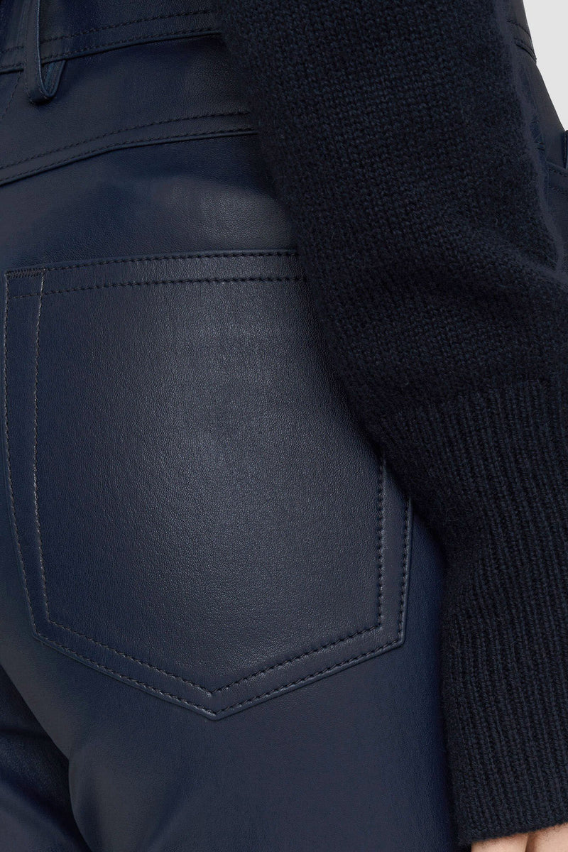 Leather Stretch Teddy Trousers