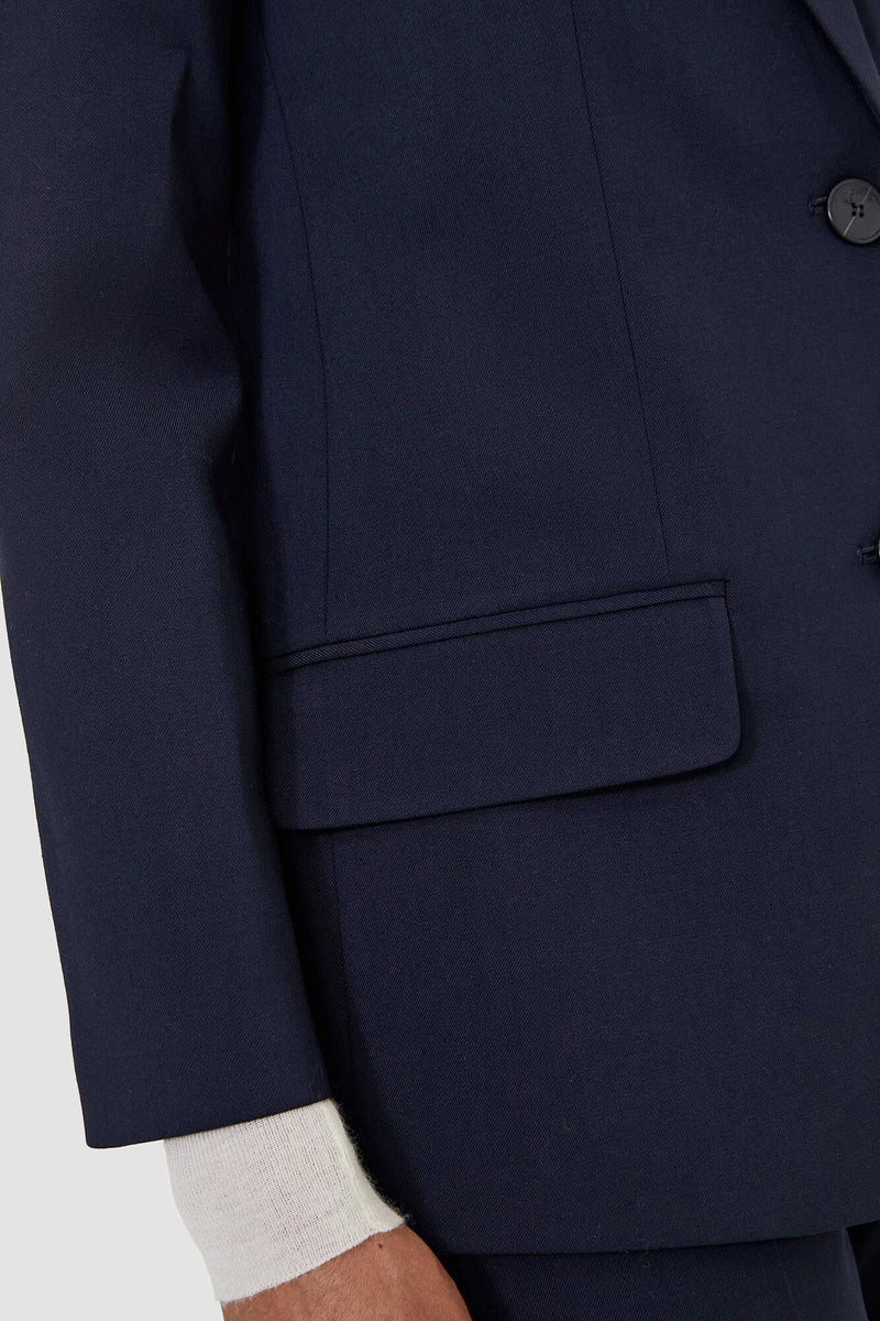 Tailoring Wool Stretch Jackie Jacket