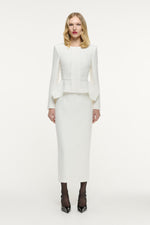 Peplum Crepe Jacket