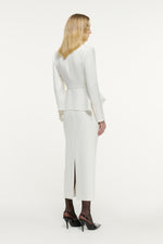 Peplum Crepe Jacket