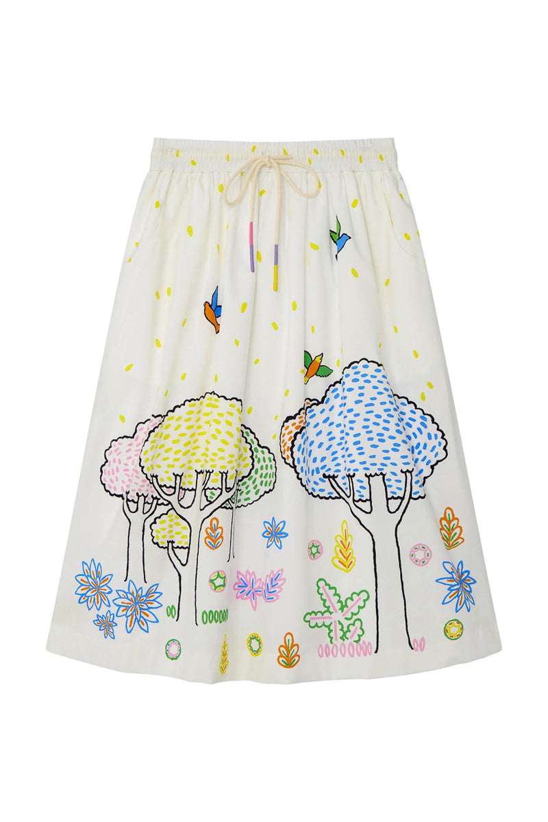 Forest Scene Elasticated Skirt