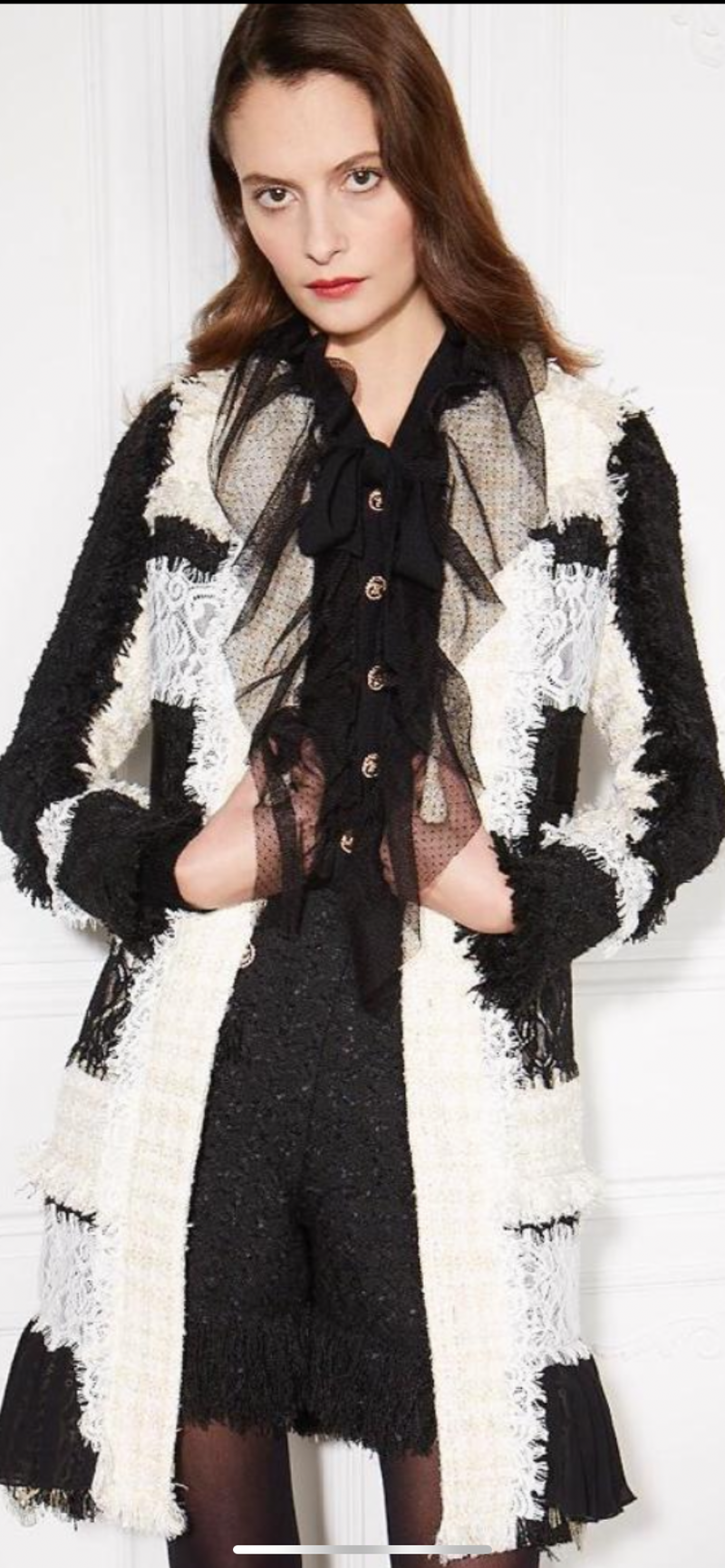 Lace Tweed Coat