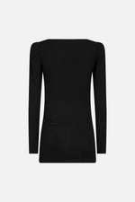 Stretch Wool Jersey Top