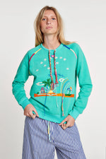 Hand-Embroidered Sweatshirt