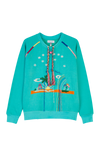 Hand-Embroidered Sweatshirt
